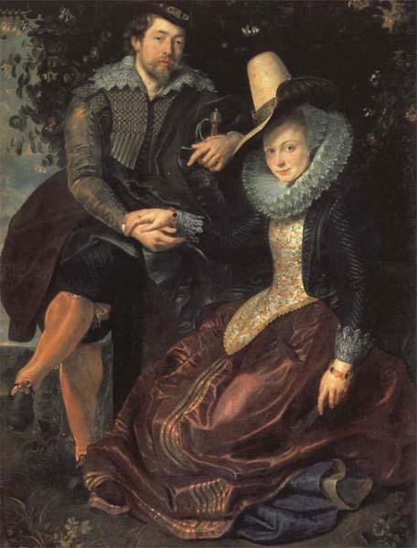 Peter Paul Rubens Self-Portrait with his Wife,Isabella Brant